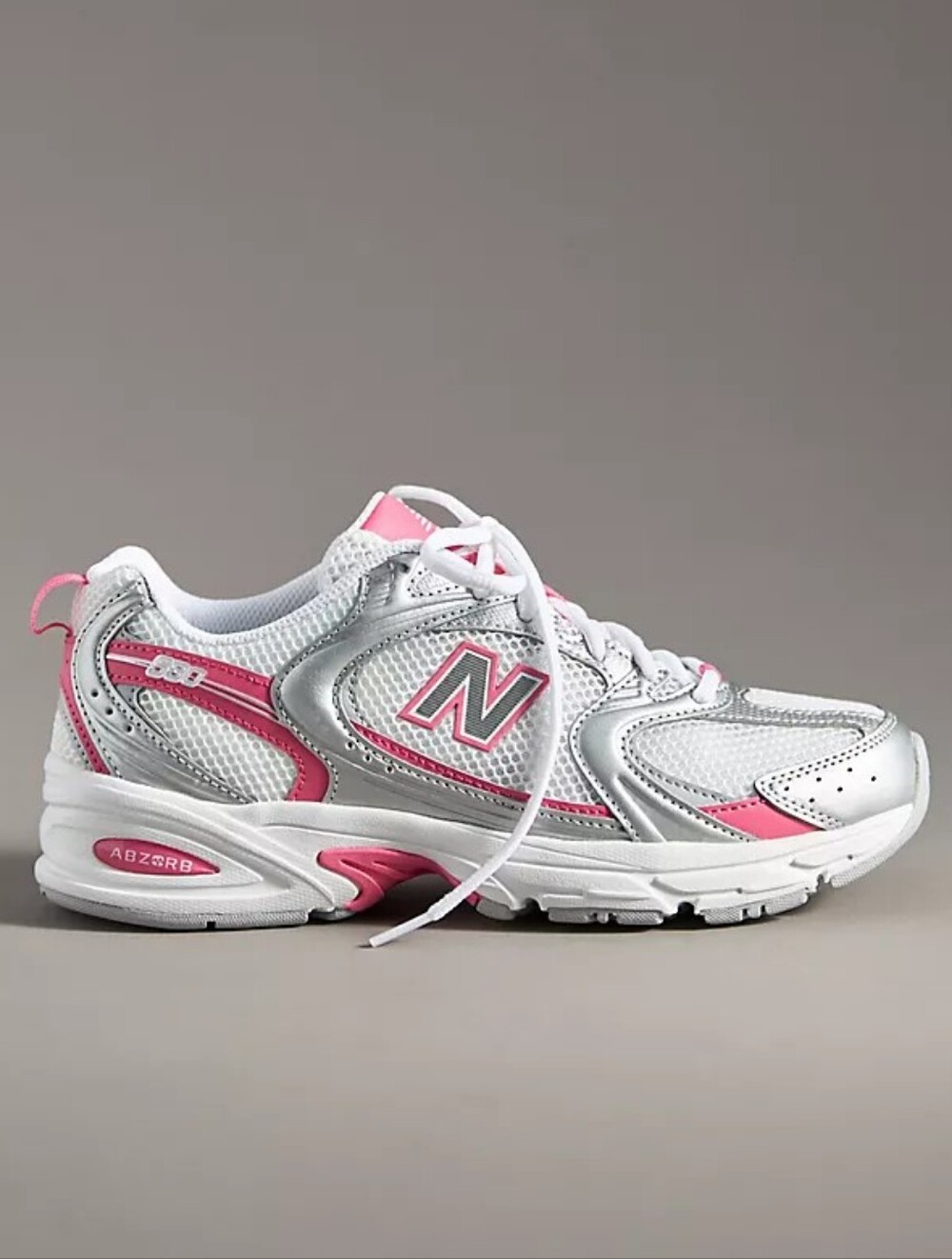 New Balance 530 White Silver Pink Mesh Retro Running Sneakers NEW IN BOX